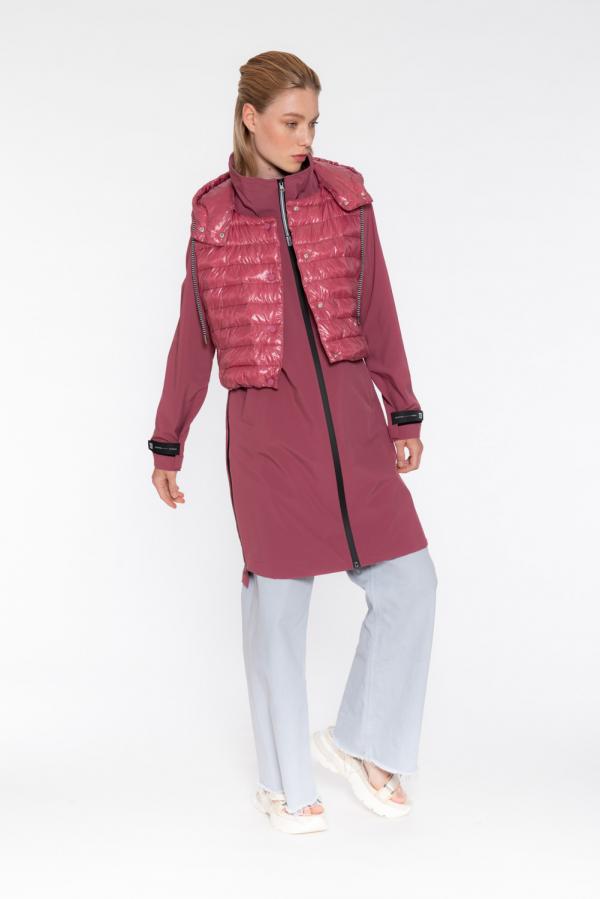 GIACCA LUNGA CON GILET AMOVIBILE